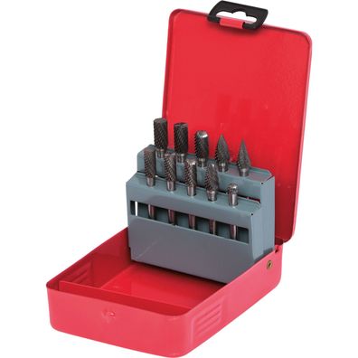 KS TOOLS HM Frässtift-Satz Stahlblechkassette 10tlg. - 515.3210