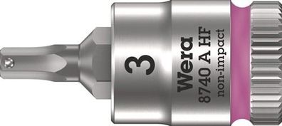 Wera Steckschlésseleinsatz 8740 A HF 1/4" SW 3 mm Länge 28 mm - 5003332001