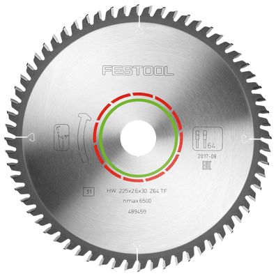 Festool Spezial-Sägeblatt 225 x 2,6 x 30 TF64 - 489459