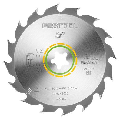 Festool Panther-Sägeblatt 190 x 2,6 FF PW16 - 492049