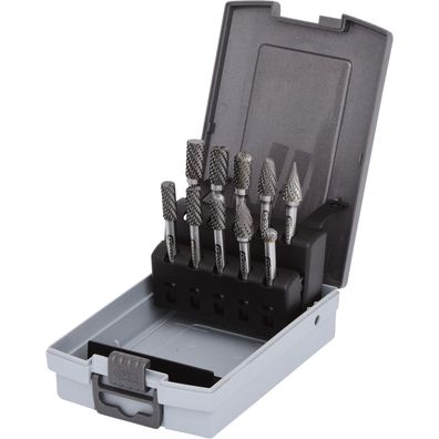 KS TOOLS HM Frässtift-Satz Kunststoffkassette 10tlg. - 515.3220