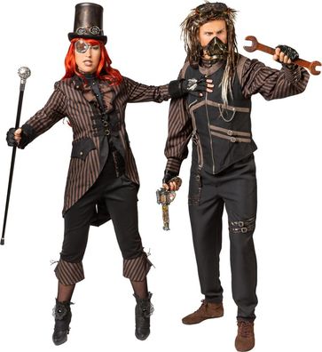 Frack Steampunk braun