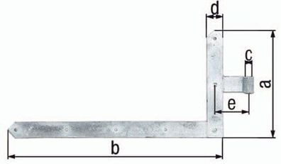 GAH Alberts Torwinkelband 600x1.000x60x120mm STA TZN li. unten 8mm - 312978