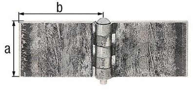 GAH Alberts Scharnier 50x60mm STA roh 5mm - 341541