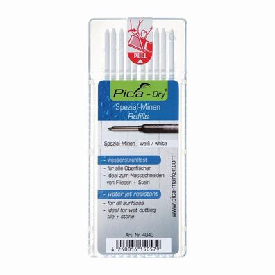 Pica Minenset Pica-Dry 10x weiß - 4043