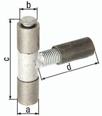 GAH Alberts Anschweißband 27x15x90x92mm STA roh - 411565