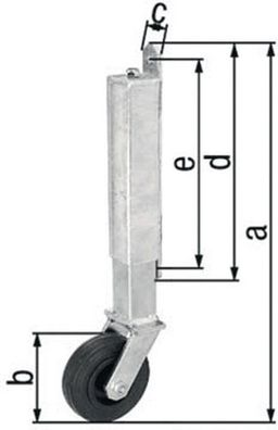 GAH Alberts Torlaufrolle STA verz. Tore b. 70kg 400mm - 416850