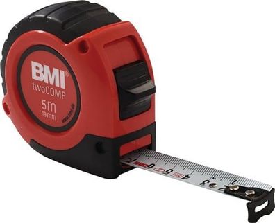 BMI Taschenrollbandmaß twoComp L.3m B.16mm mm/cm EG II ABS m. Magnet SB - 47