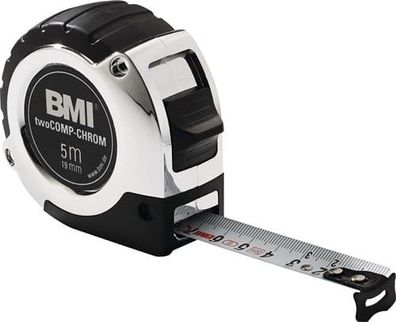 BMI Taschenrollbandmaß chrom L.2m B.16mm mm/cm EG II Ku. Automatic - 4752412