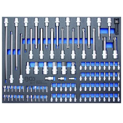 BGS 3/3 Werkstattwageneinlagen: 104tlg. Bits und Bit-Einsätze - 4017