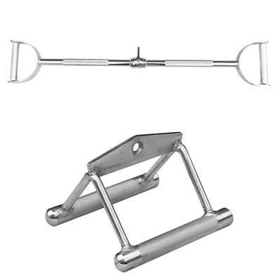 Sporttrend 24 - Seilzug Set Parallelgriff schmal + Latzugstange lang mit Hufgriff