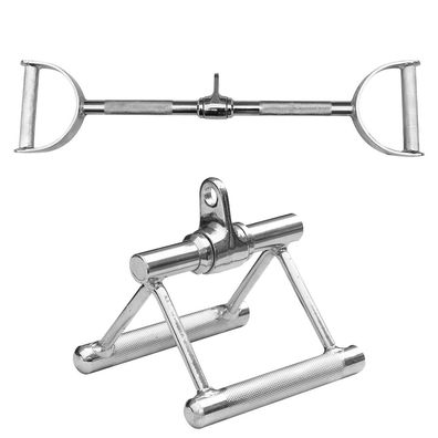 Sporttrennd 24 - Seilzug Set Parallelgriff mit Gelenk + Latzugstange mit Hufgriff