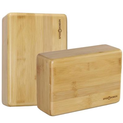 2 x Yoga Block Bambus