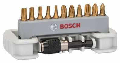 Bosch Schrauberbit-Set Max Grip 11tlg. PH PZ Torx Schnellwechselhalter - 26