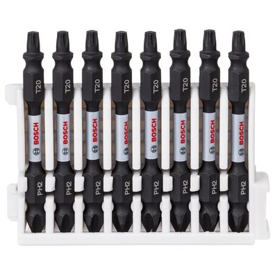 Bosch Schrauberbit-Set Impact Control mit Doppelklinge 8tlg. PH Torx 65 mm