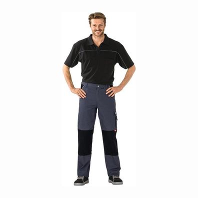 Planam Bundhose Canvas 320 Größe 48 grau / schwarz - 2123048