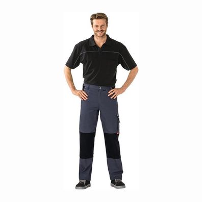 Planam Bundhose Canvas 320 Größe 54 grau / schwarz - 2123054