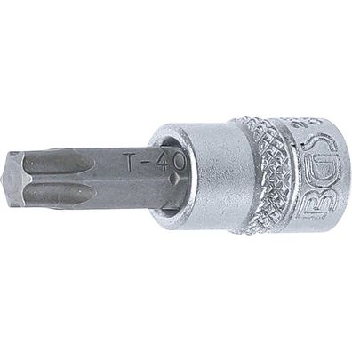 BGS Bit-Einsatz Antrieb Innenvierkant 6,3 mm (1/4") T-Profil (fér Torx) T40