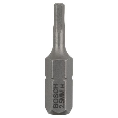 Bosch 3x Schrauberbit Extra-Hart, HEX 2,5, 25 mm - 2607001720