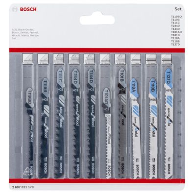 Bosch Stichsägeblatt-Set 10tlg. Wood+Metal - 2607011170