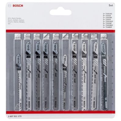 Bosch Stichsägeblatt-Set 10tlg. Clean Precision - 2607011172