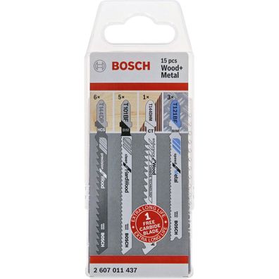 Bosch Sägeblattsatz Wood + Metal 15er-Set - 2607011437