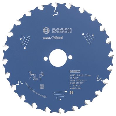 Bosch Kreissägeblatt Expert for Wood fér Handkreissägen 190 x 30 x 2,6 mm 2