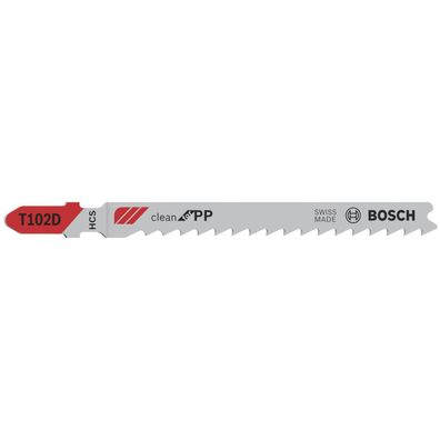 Bosch 3x Stichsägeblatt T 102 D Clean for PP - 2608667443