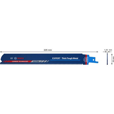 Bosch 10x Expert Thick Tough Metal S 1155 CHC Säbelsägeblatt - 2608900370