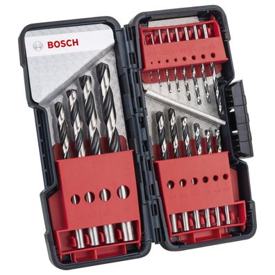 Bosch 18tlg. HSS-Spiralbohrer PointTeQ, 1-10 mm, Tough Box - 2608577350