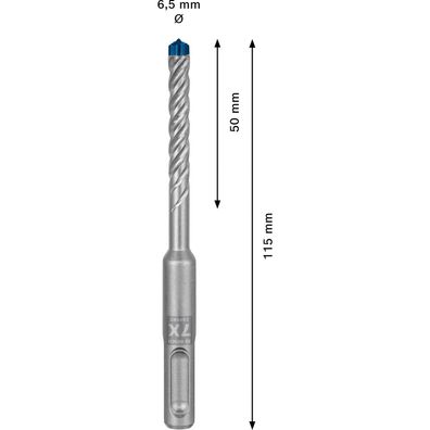 Bosch Expert SDS plus-7X Hammerbohrer 6,5 x 50 x 115Â mm - 2608900077