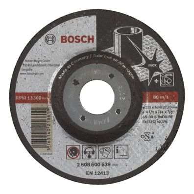 Bosch Schruppscheibe gekröpft Expert for Inox AS 30 S INOX BF 115 mm - 2608