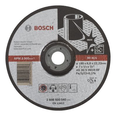 Bosch Schruppscheibe gekröpft Expert for Inox AS 30 S INOX BF 180 mm - 2608