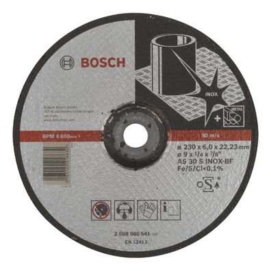 Bosch Schruppscheibe gekröpft Expert for Inox AS 30 S INOX BF 230 mm - 2608