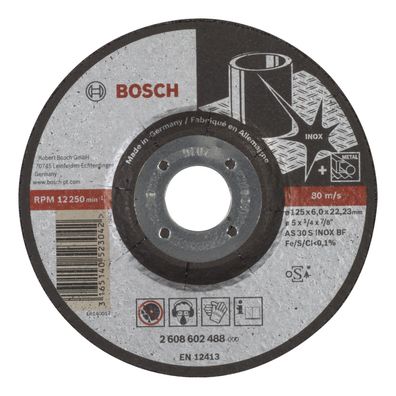 Bosch Schruppscheibe gekröpft Expert for Inox AS 30 S INOX BF 125 mm - 2608