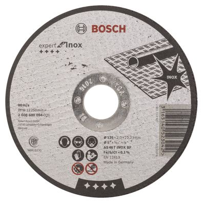 Bosch Trennscheibe gerade Expert for Inox AS 46 T INOX BF 125 mm 22,23 mm 2