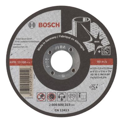 Bosch Trennscheibe gerade Expert for Inox AS 30 S INOX BF 115 mm 22,23 mm 2