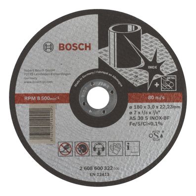 Bosch Trennscheibe gerade Expert for Inox AS 30 S INOX BF 180 mm 22,23 mm 3