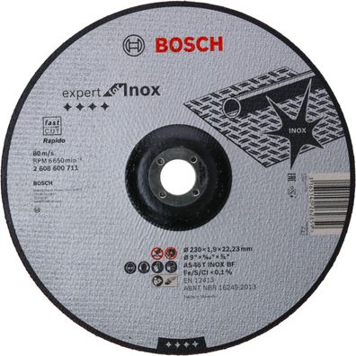 Bosch Trennscheibe gekröpft Expert for Inox Rapido AS 46 T INOX BF 230 mm 2