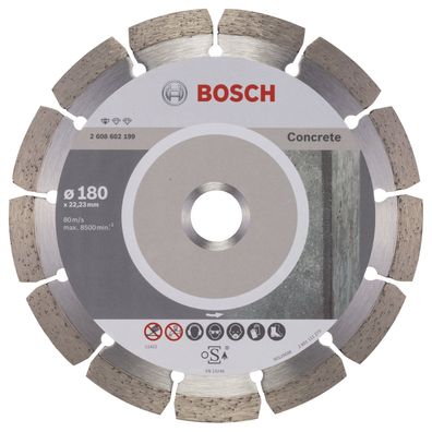 Bosch Diamanttrennscheibe Standard for Concrete 180x22,23x2x10 mm 260860219