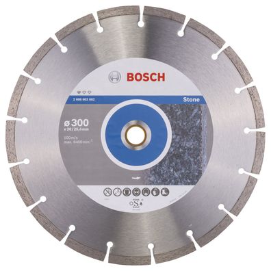 Bosch Diamanttrennscheibe Standard for Stone, 300 x 20,00 + 25,40 x 3,1 x 10