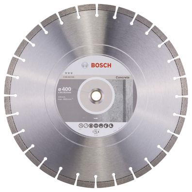 Bosch Diamanttrennscheibe Best for Concrete, 400 x 20,00 + 25,40 x 3,2 x 12 m