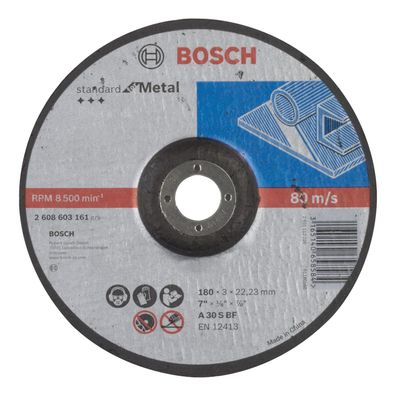 Bosch Trennscheibe gekröpft Standard for Metal A 30 S BF 180 mm 22,23 mm 3