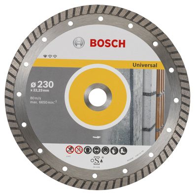 Bosch 10x Diamanttrennscheibe Standard for Universal Turbo, 230x22,23x2,5x1