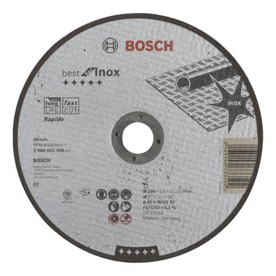 Bosch Trennscheibe gerade Best for Inox Rapido A 46 V INOX BF 180 mm 22,23