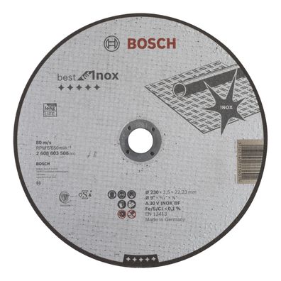 Bosch Trennscheibe gerade Best for Inox A 30 V INOX BF 230 mm 22,23 mm 2,5