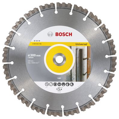 Bosch Diamanttrennscheibe Best for Universal, 300 x 20 x 2,8 x 15 mm - 2608