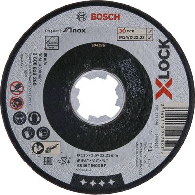 Bosch X-LOCK Trennscheibe Expert for Inox 115 x 1,6 x 22,23 mm gerade - 260