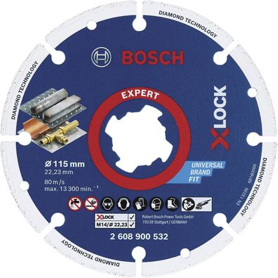 Bosch Expert Diamond Metal Wheel X-LOCK Trennscheibe 115 x 22,23Â mm - 26089