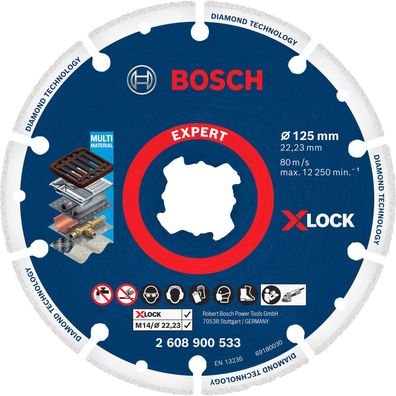 Bosch Expert Diamond Metal Wheel X-LOCK Trennscheibe 125 x 22,23Â mm - 26089